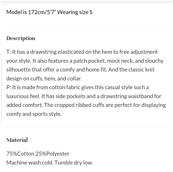 Drawstring Hem Sweatshirt & Balloon Sweatpants Set (Dove Purple) -NAP Loungewear - Picture 4 of 13